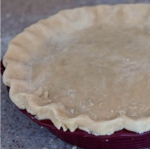 pie crust in the pan