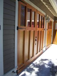 Evergreen's carriage doors create space for a catering kitchen at an historic Bed & Breakfast in beautiful Jacksonville, Oregon.